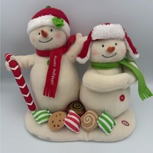 Hallmark Jingle Pals Season's Treatings Singing Dancing Snowmen Plush TESTED EUC